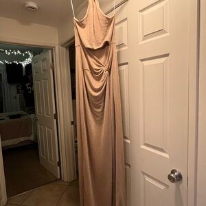 Petal & Pup Backless Tan Dress